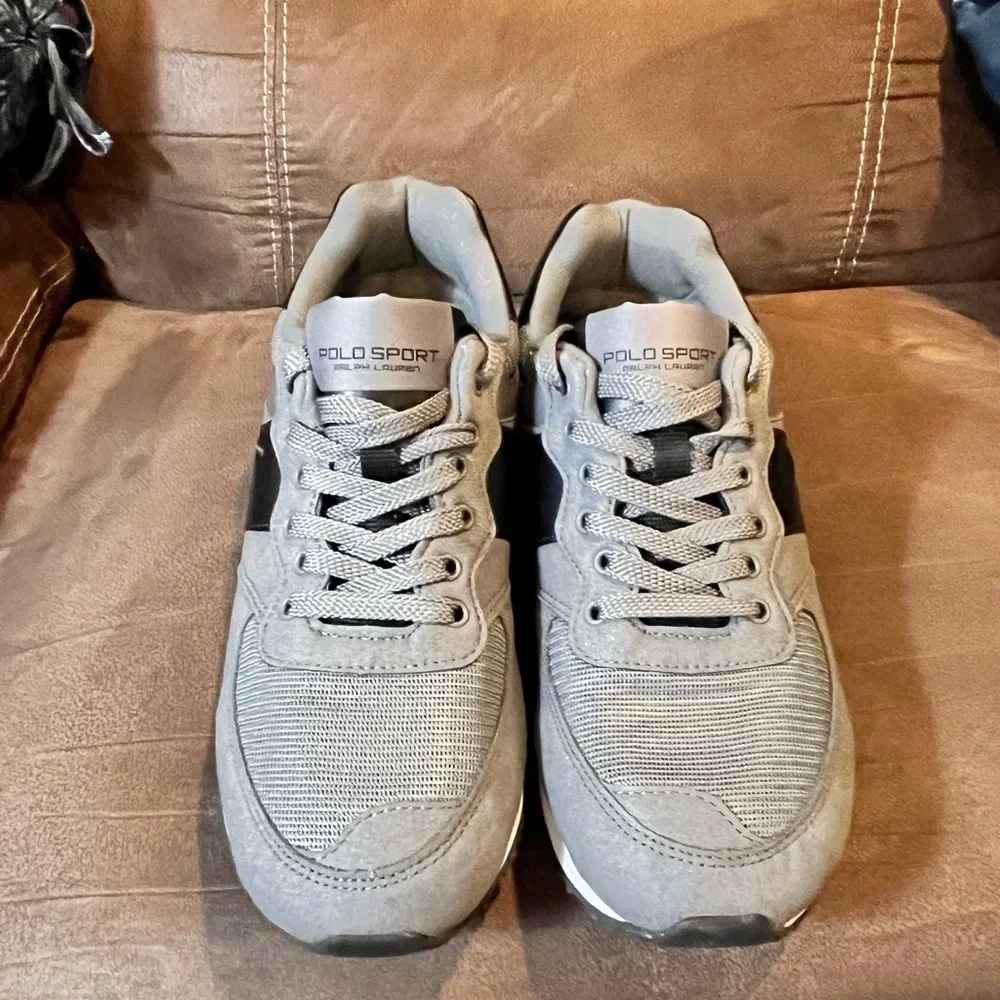 Polo Sport Ralph Lauren Slaton Shoes Sneakers grey Mens Size 12